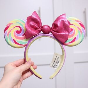 Minnie Ears Candy Lollipop Swirl Bow Girly Walt Disney World Ears